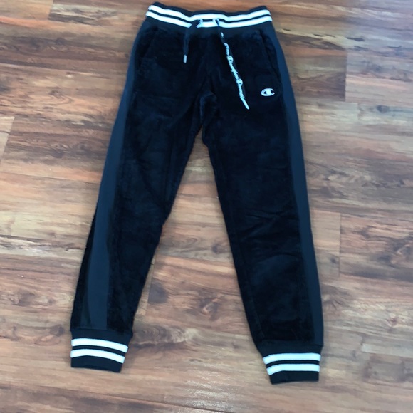 Champion, corduroy, black, joggers, extra small - Picture 1 of 6